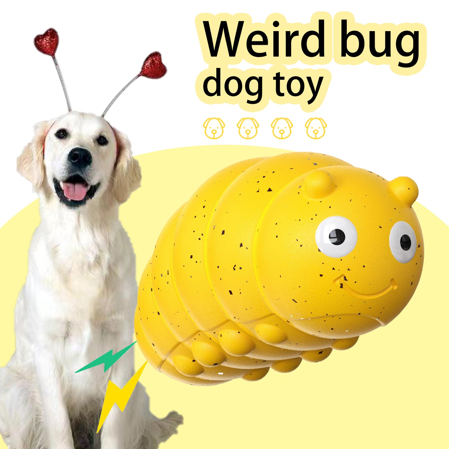 Pet Toys New Teething Dog with Weird Barking Bug